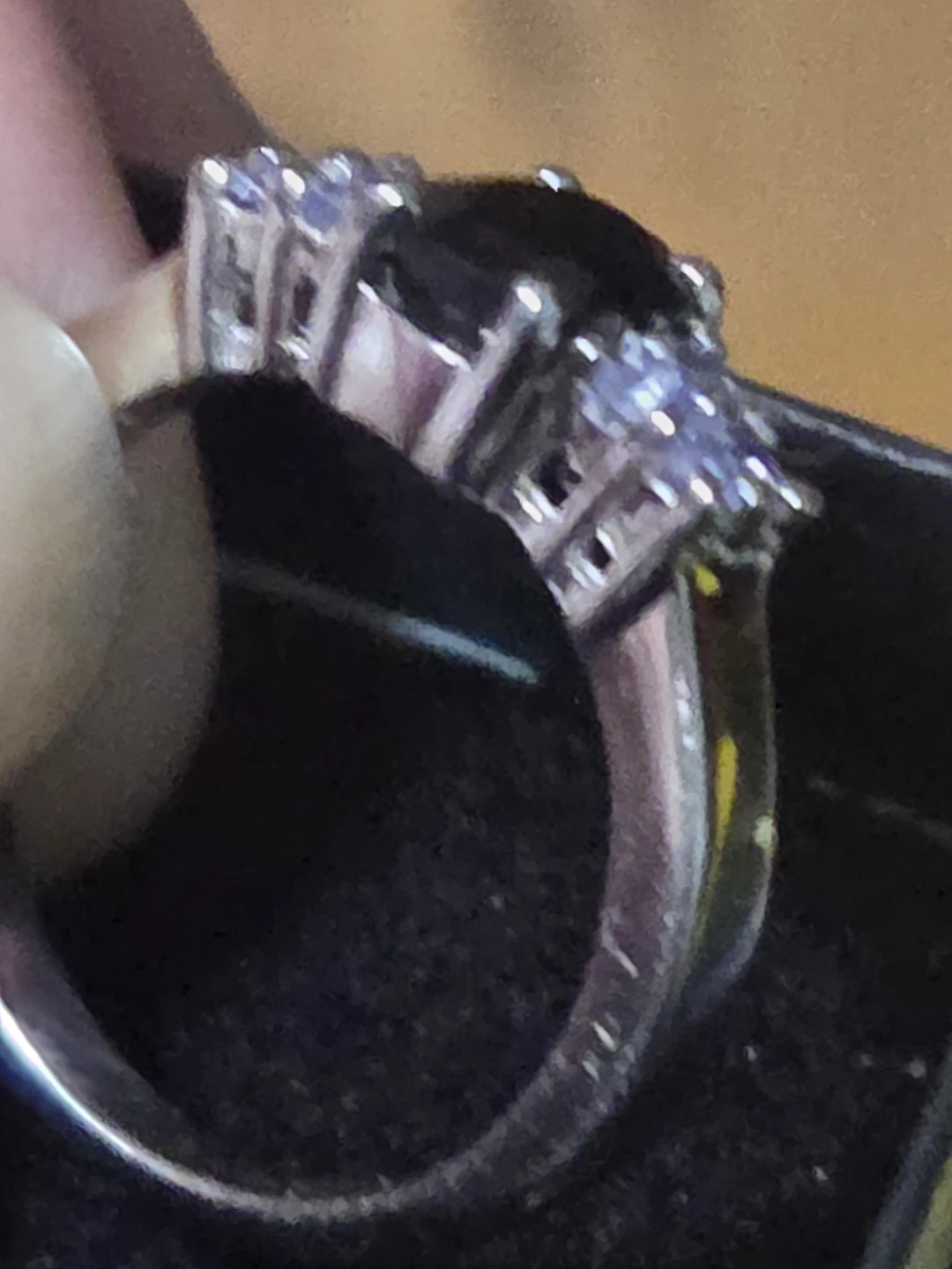 Sapphire and Tanzanite  soze 7 ring - photo 2