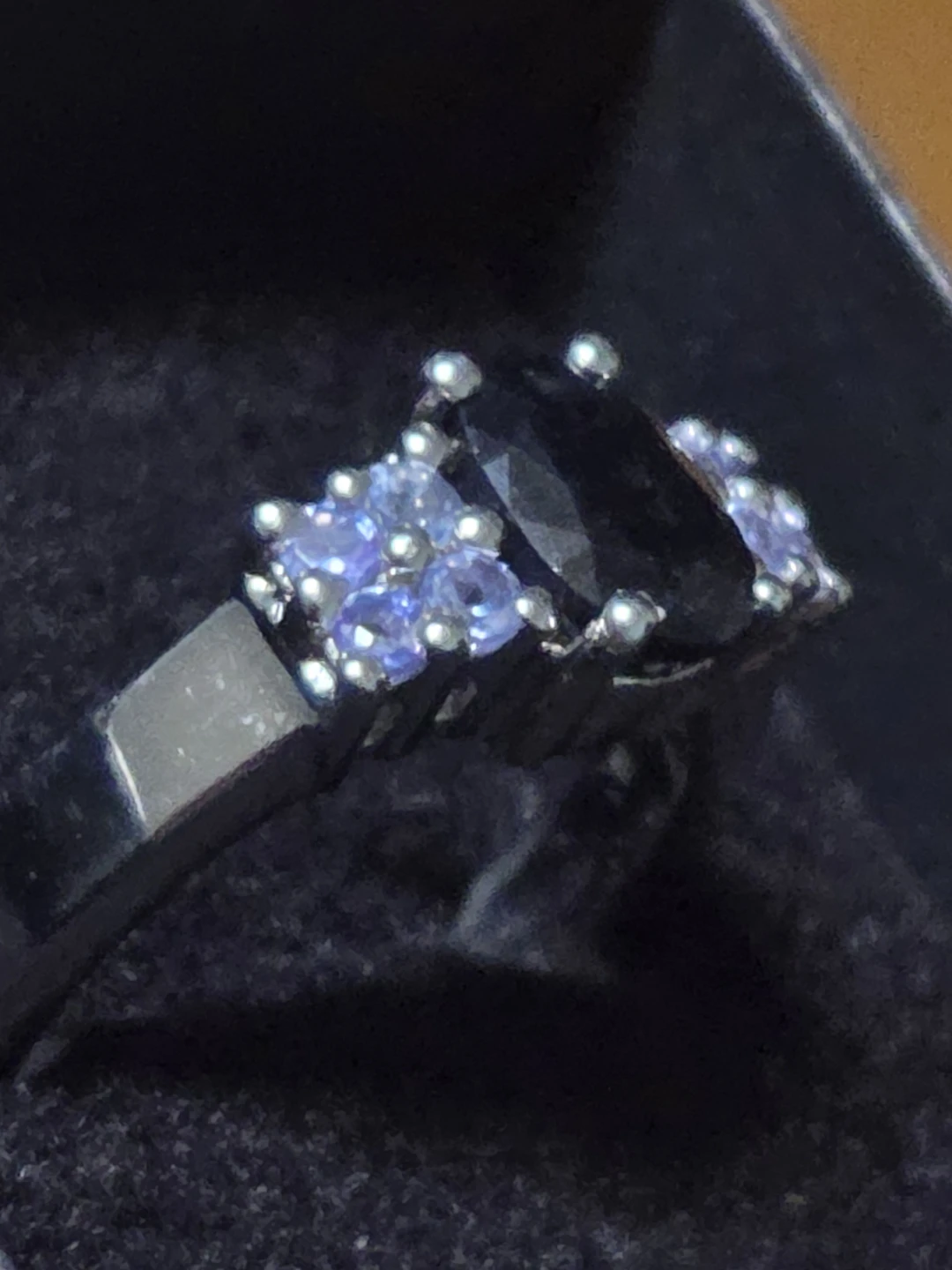 Sapphire and Tanzanite  soze 7 ring - photo 3