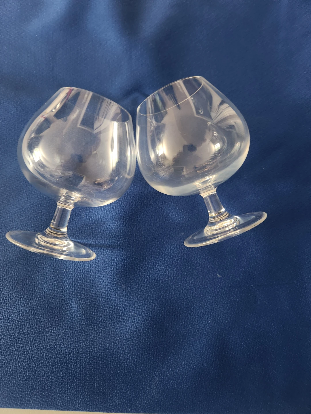 Set of 2 Clear Brandy Glasses