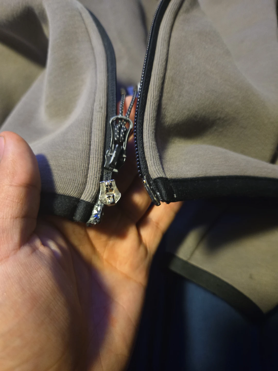 Nike Tech Fleece Full Zip Hoodie - Grey - Medium - photo 3