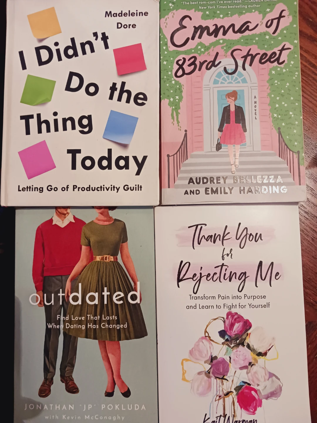 $5 EACH ! 4 ×Books: "Outdated", "Thank you for Rejecting me....