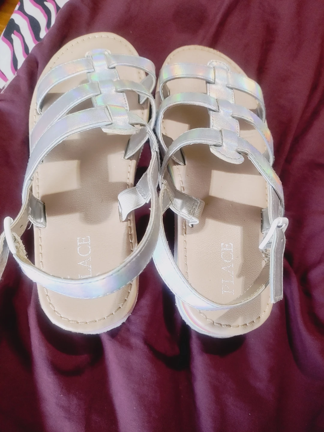 Girls Holographic Gladiator Sandals size 5 - photo 3