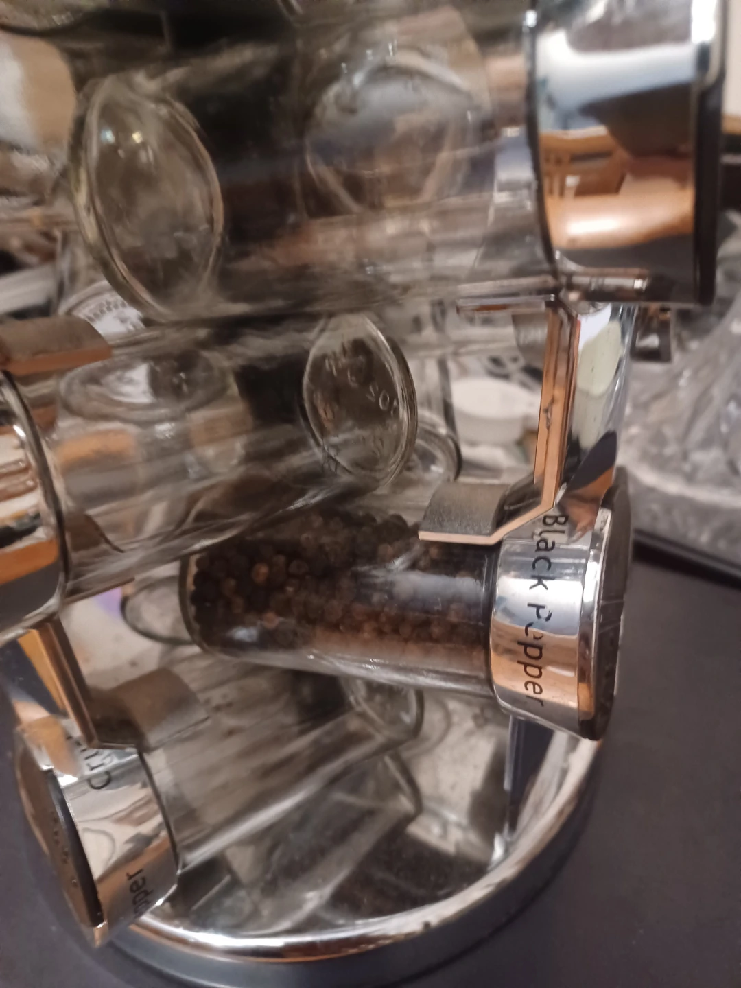 Chrome Spice Rack with Jars - photo 2