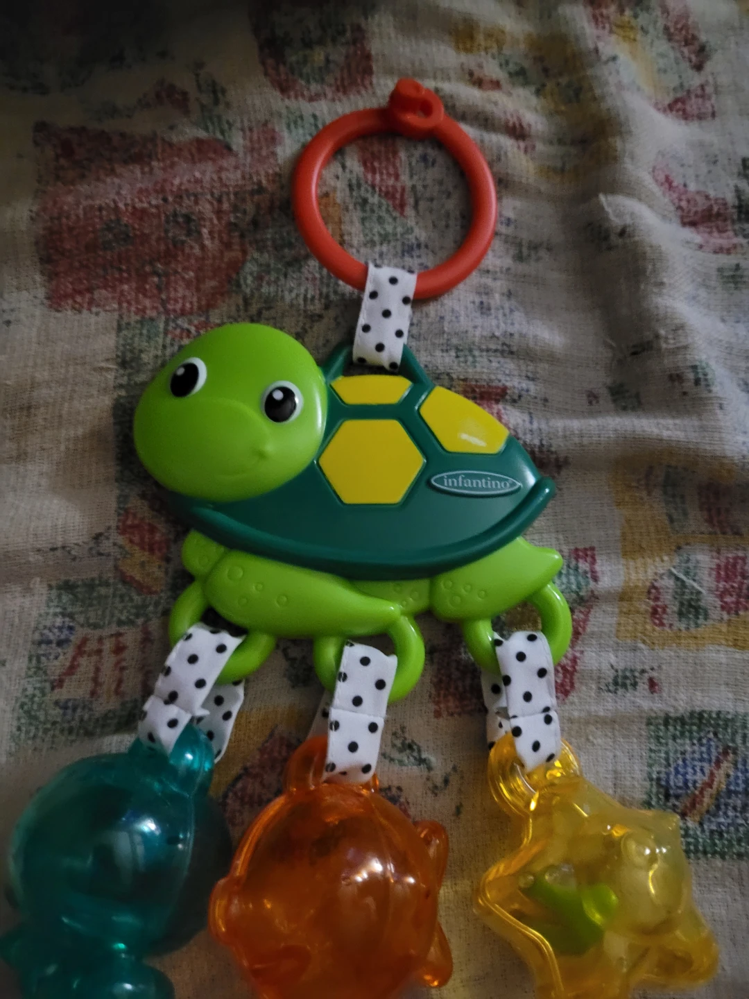 Infantino Jingle Sea Charms Turtle Rattle.