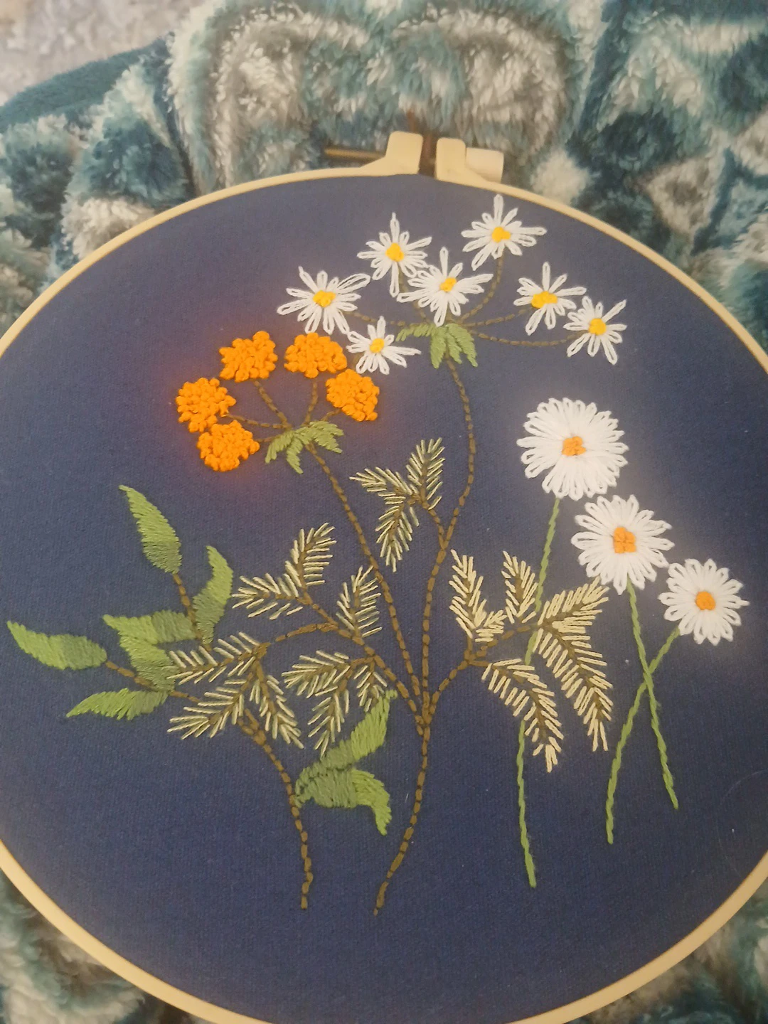 Embroidery Hoop Art - Floral Design