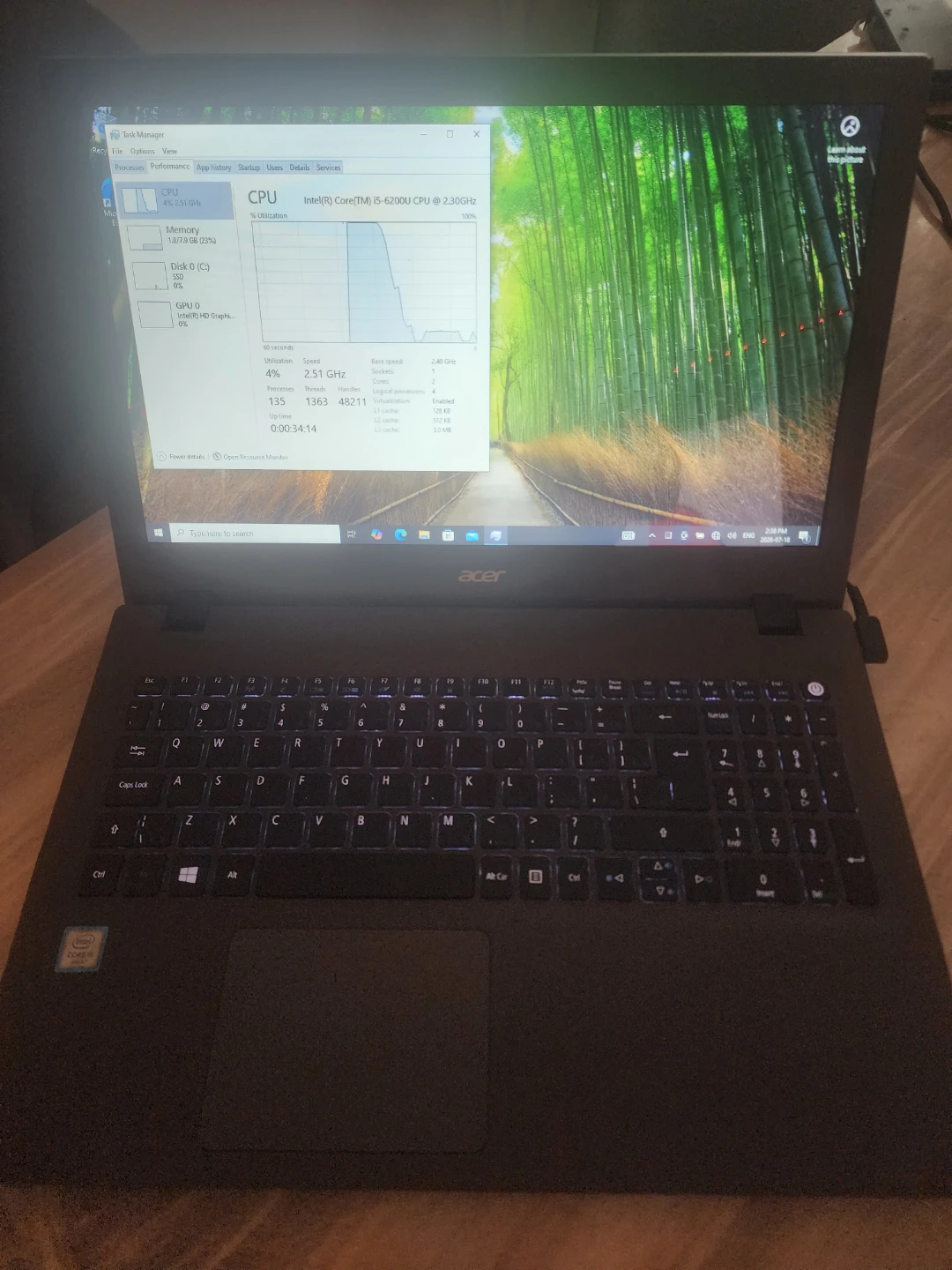Acer Aspire Touchscreen Laptop