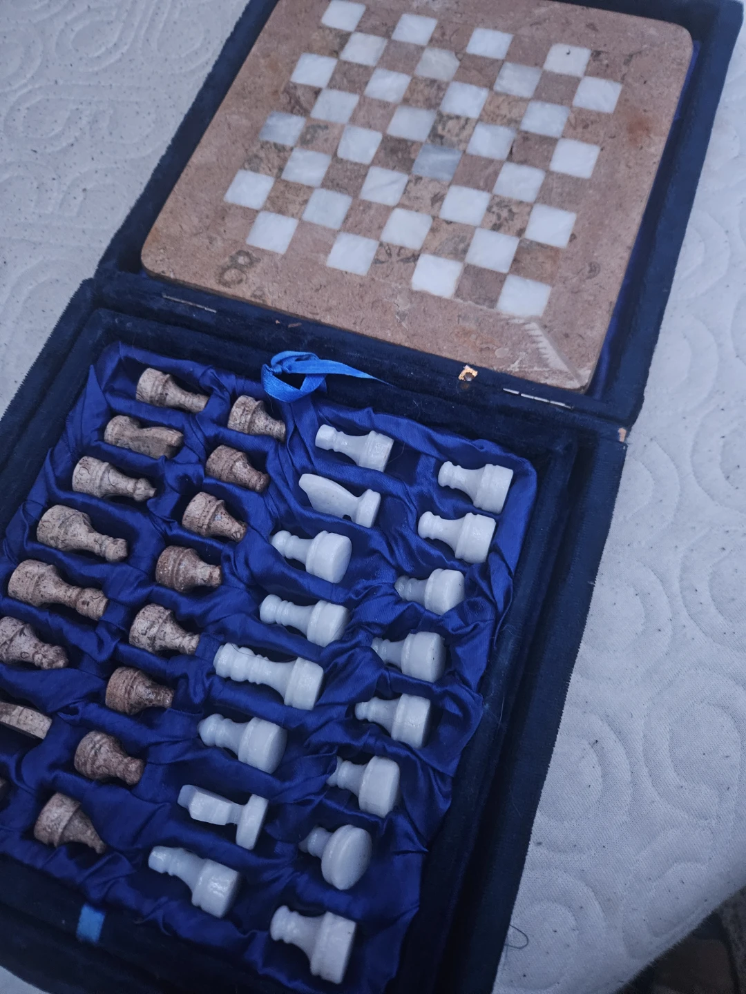 Marble & Granite Chess Set in Presentation Case