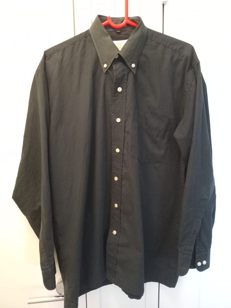 Black Button-Up Dress Shirt