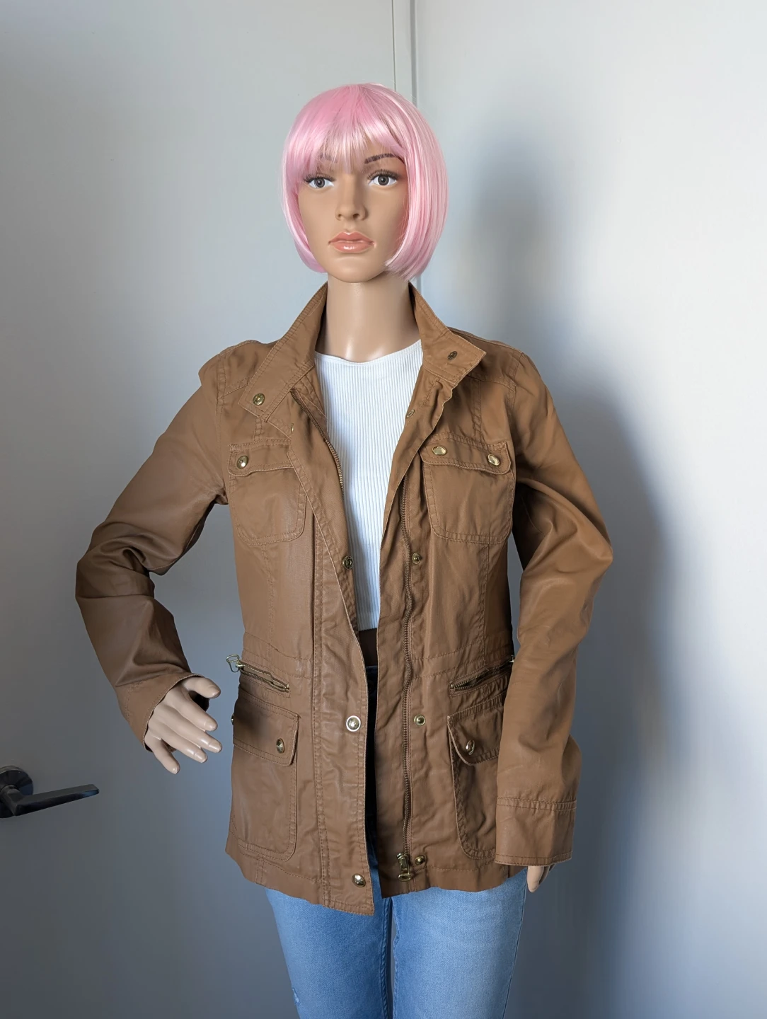 Tommy Hilfiger Brown Utility Jean Jacket