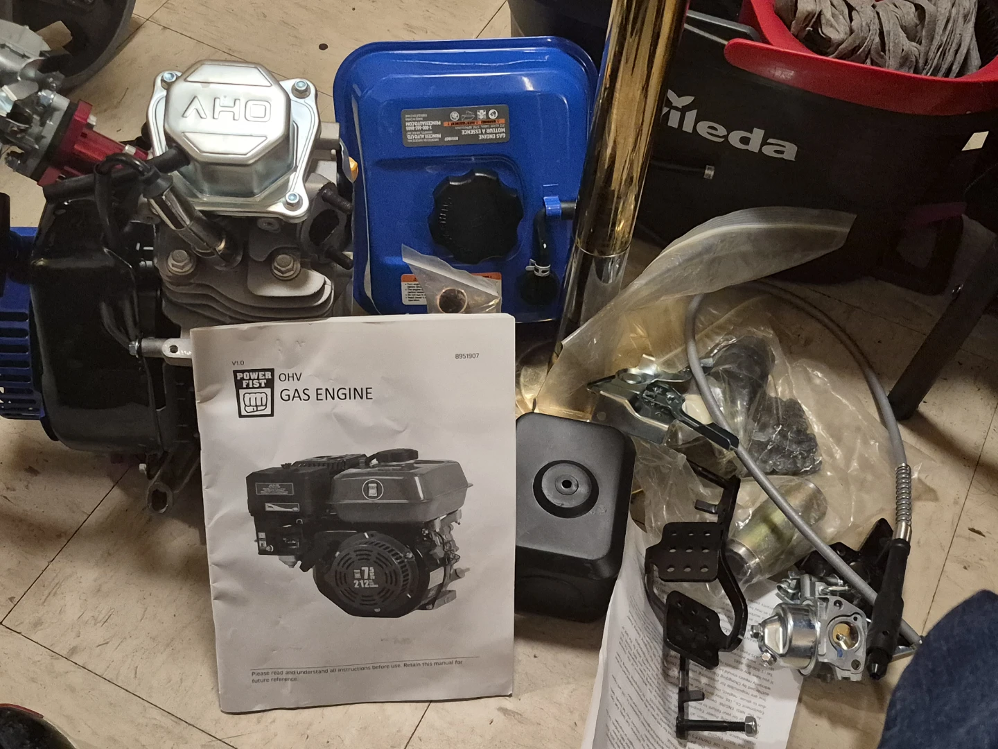 Power Fist OHV Gas Engine 212cc
