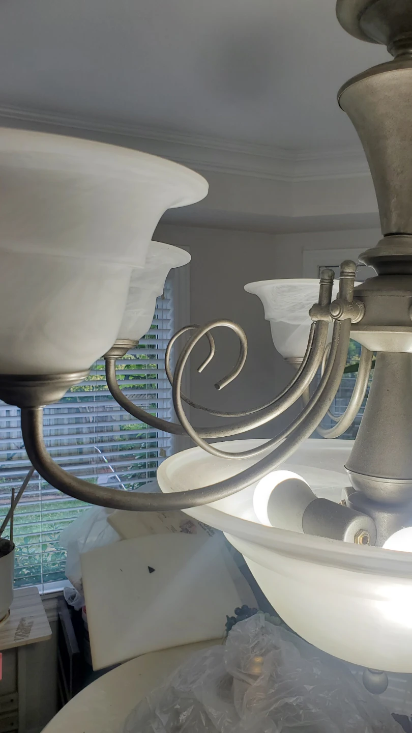 Satin Nickel 6-Light Chandelier - photo 5