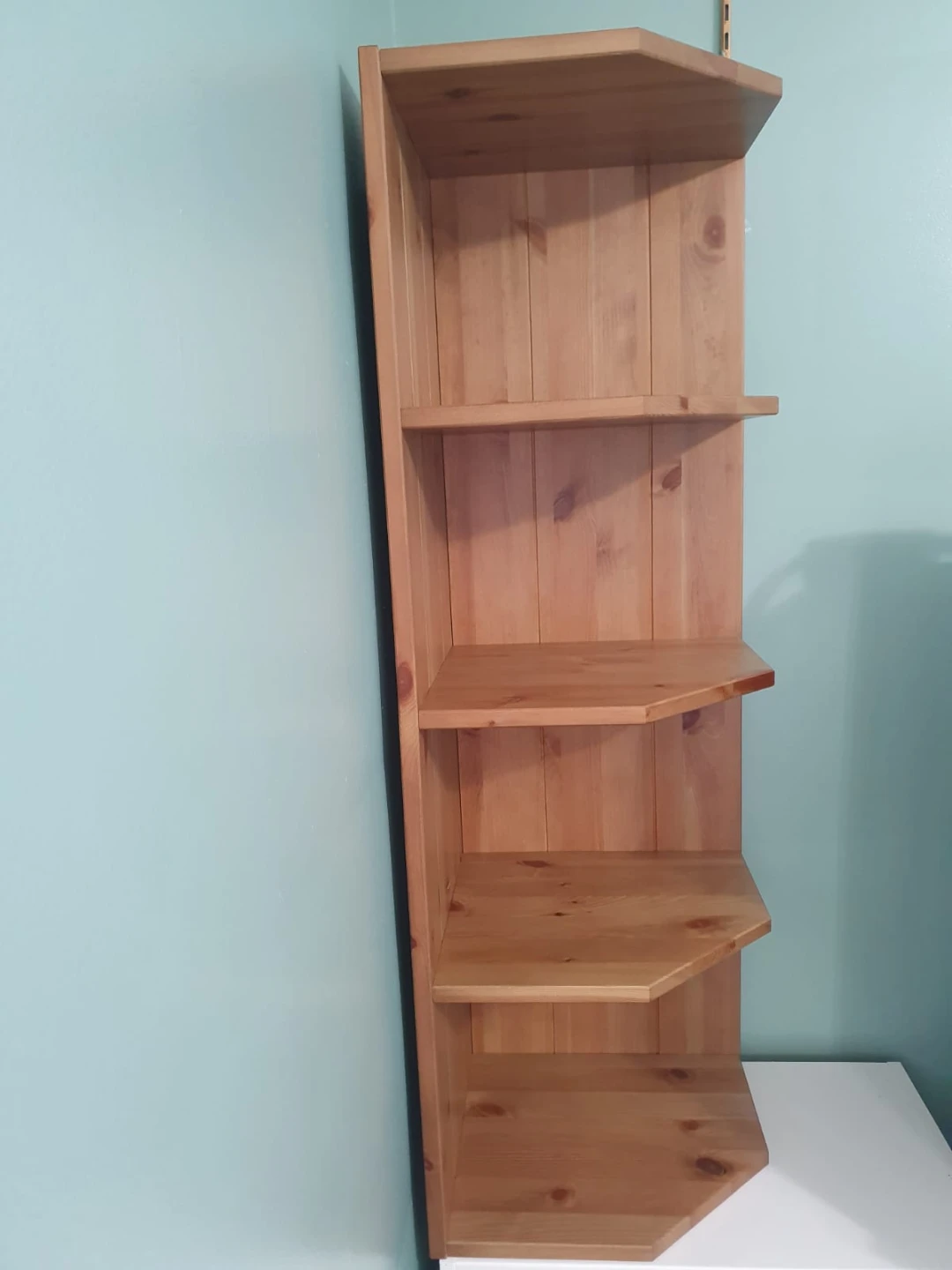 Wooden Corner Shelf Unit - photo 3