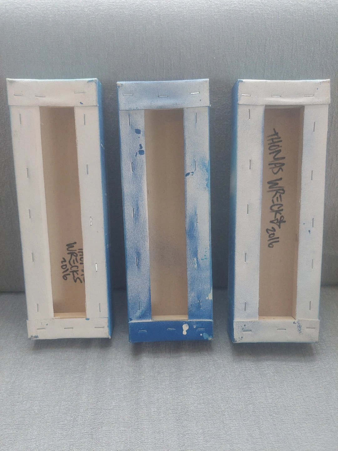 Chicago Skyline Triptych Art - Set of three - 12" x 4" - photo 2