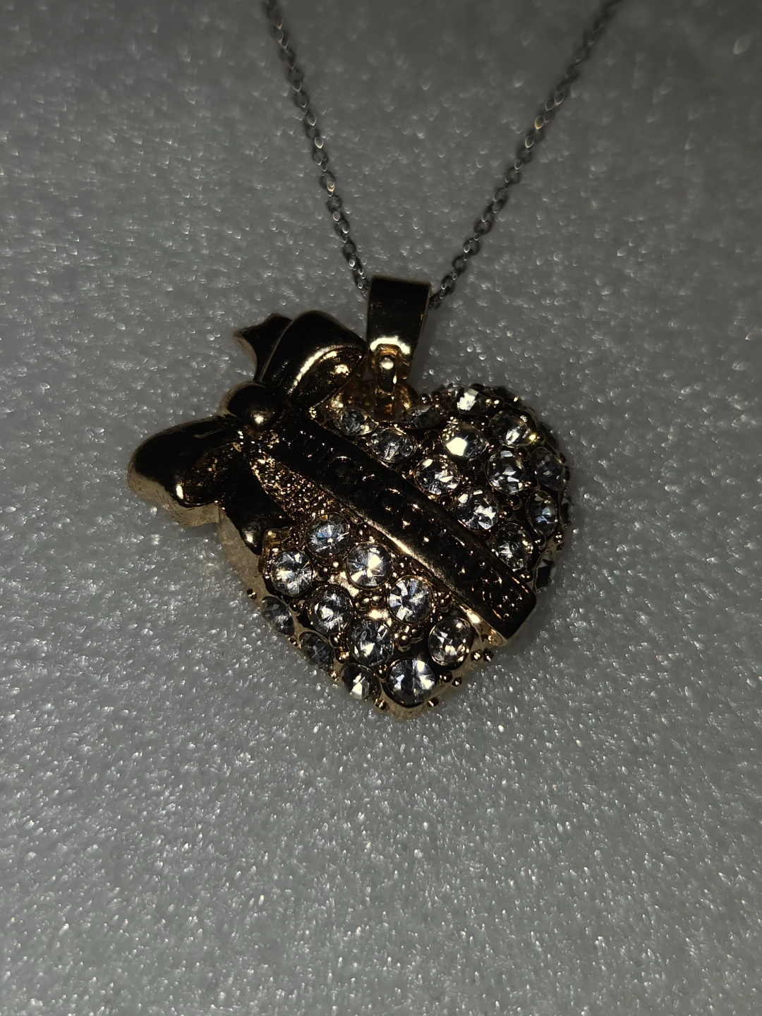 S925 Silver Necklace chain with Juicy Couture pendant. - photo 3