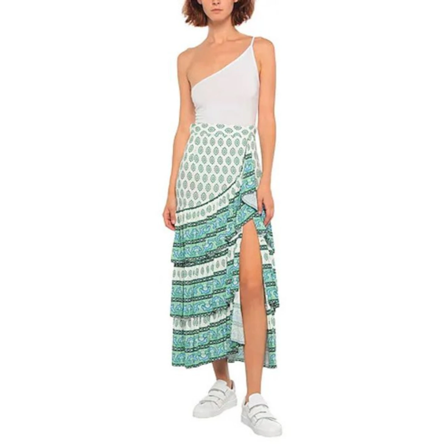 Sandro Naemi Printed Ruffled Skirt - photo 2
