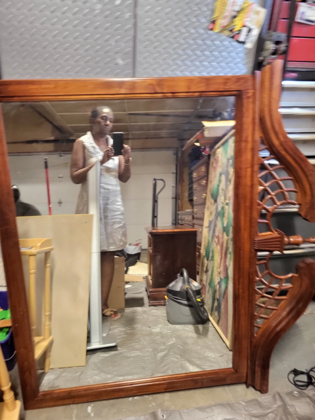 Solid Wood Dresser with Mirror - photo 2