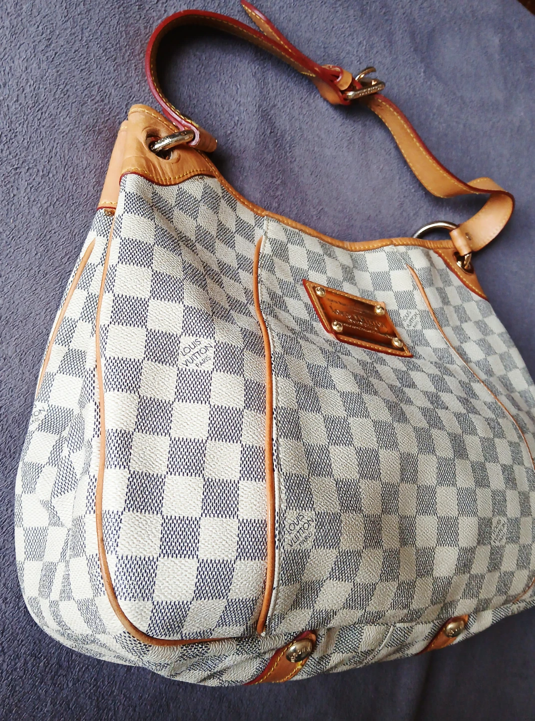 Azur Canvas Hobo Bag. Used. In good condition - photo 4