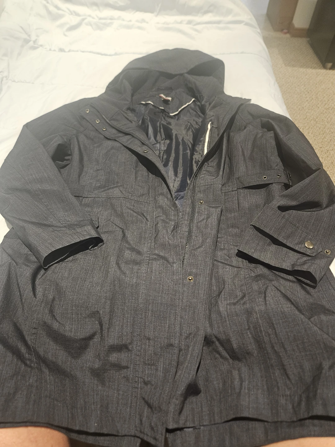 Kirkland Signature Ladies Blue Hooded Jacket