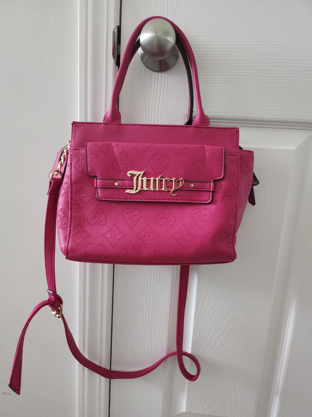 Juicy Couture Pink Handbag with Chain Strap