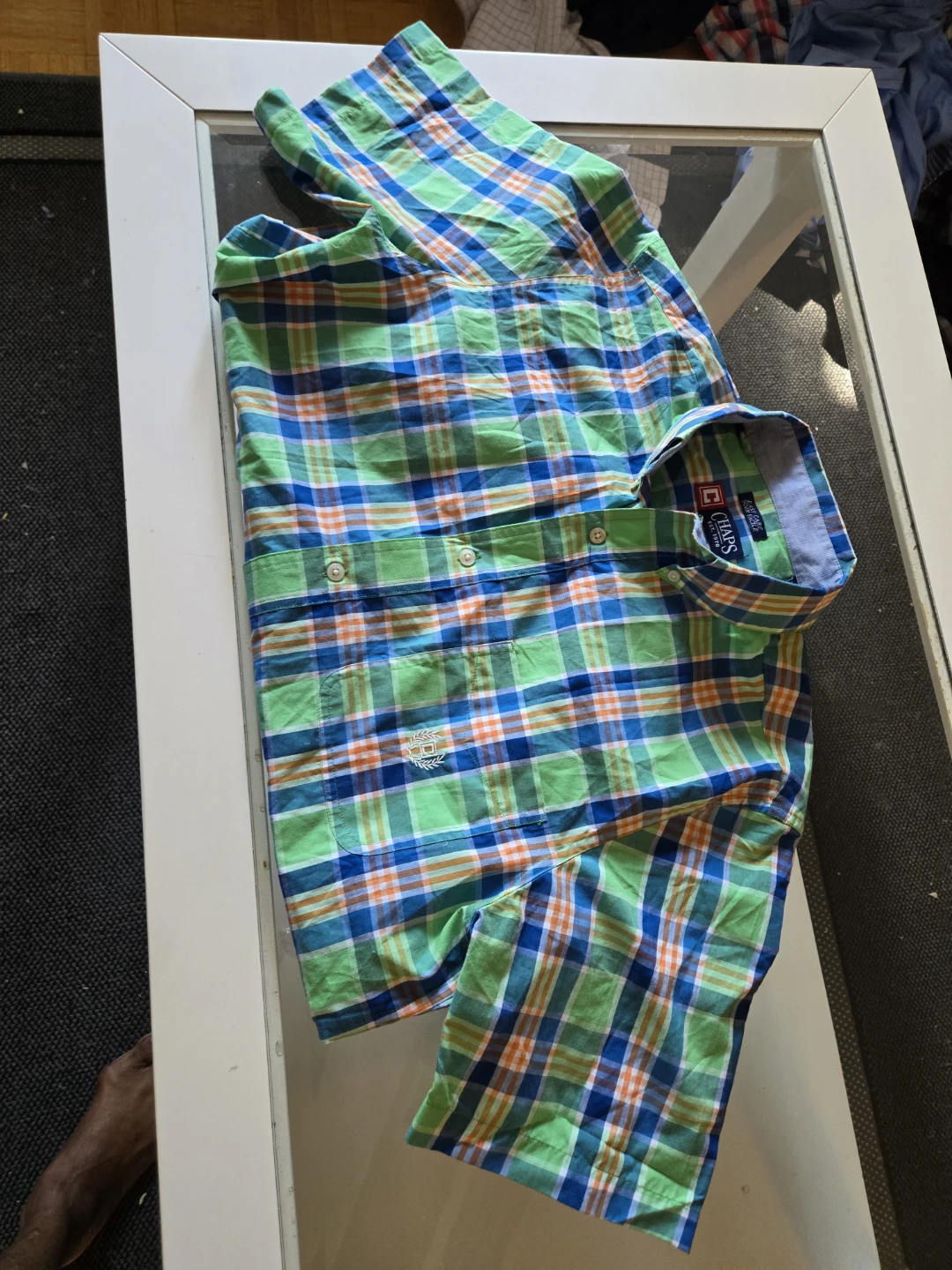Chaps Plaid Short Sleeve Shirt