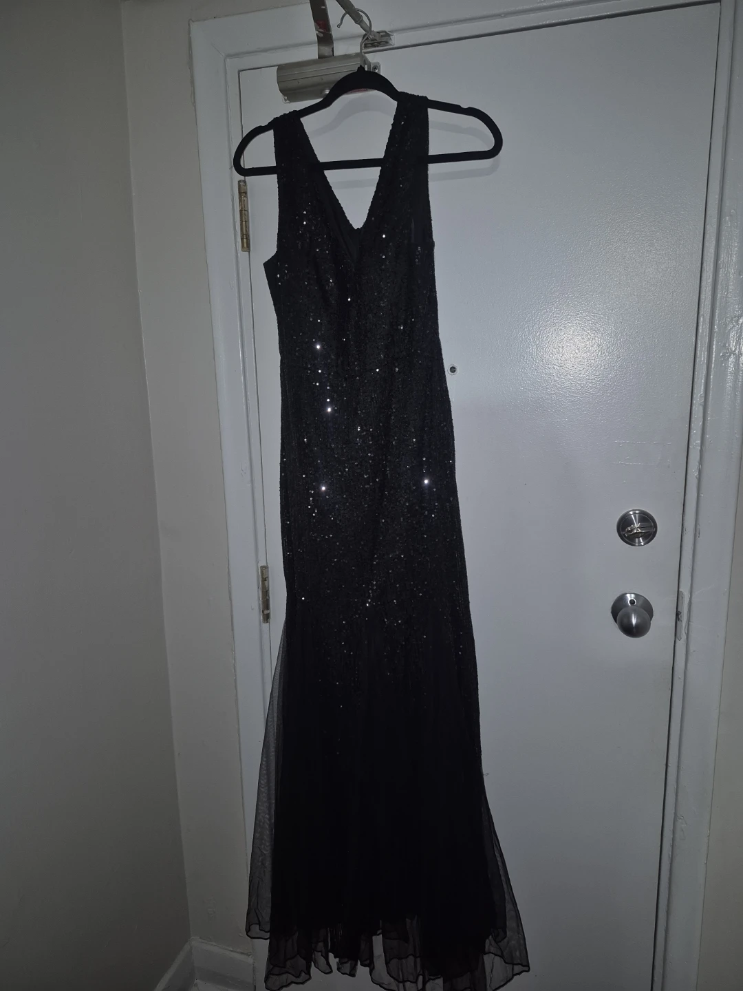 Black Sequin Formal Dress