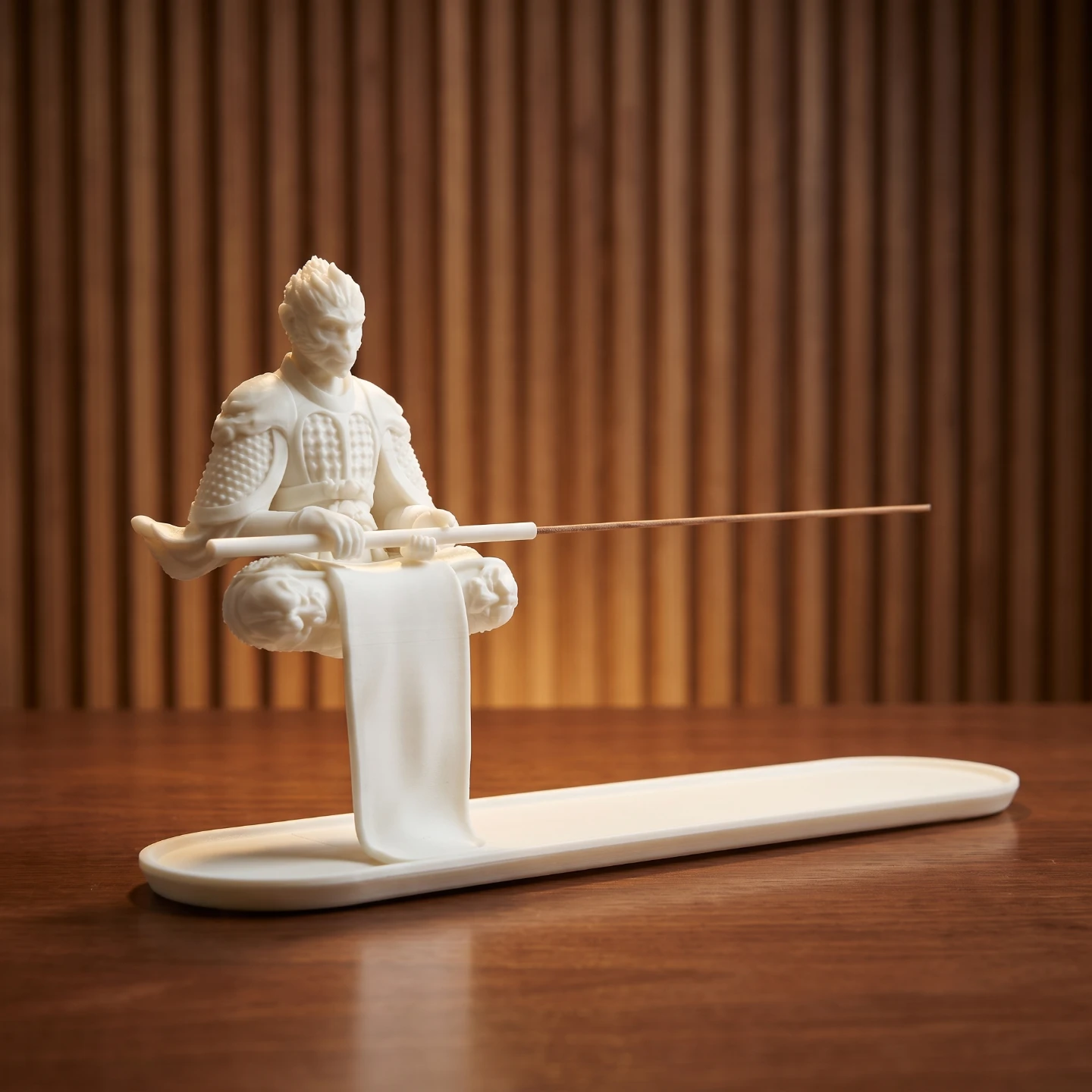 BNIB White Monkey King Incense Holder - photo 2
