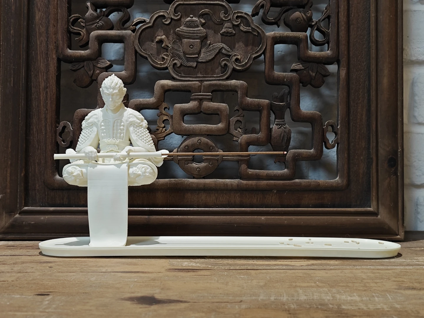 BNIB White Monkey King Incense Holder - photo 5