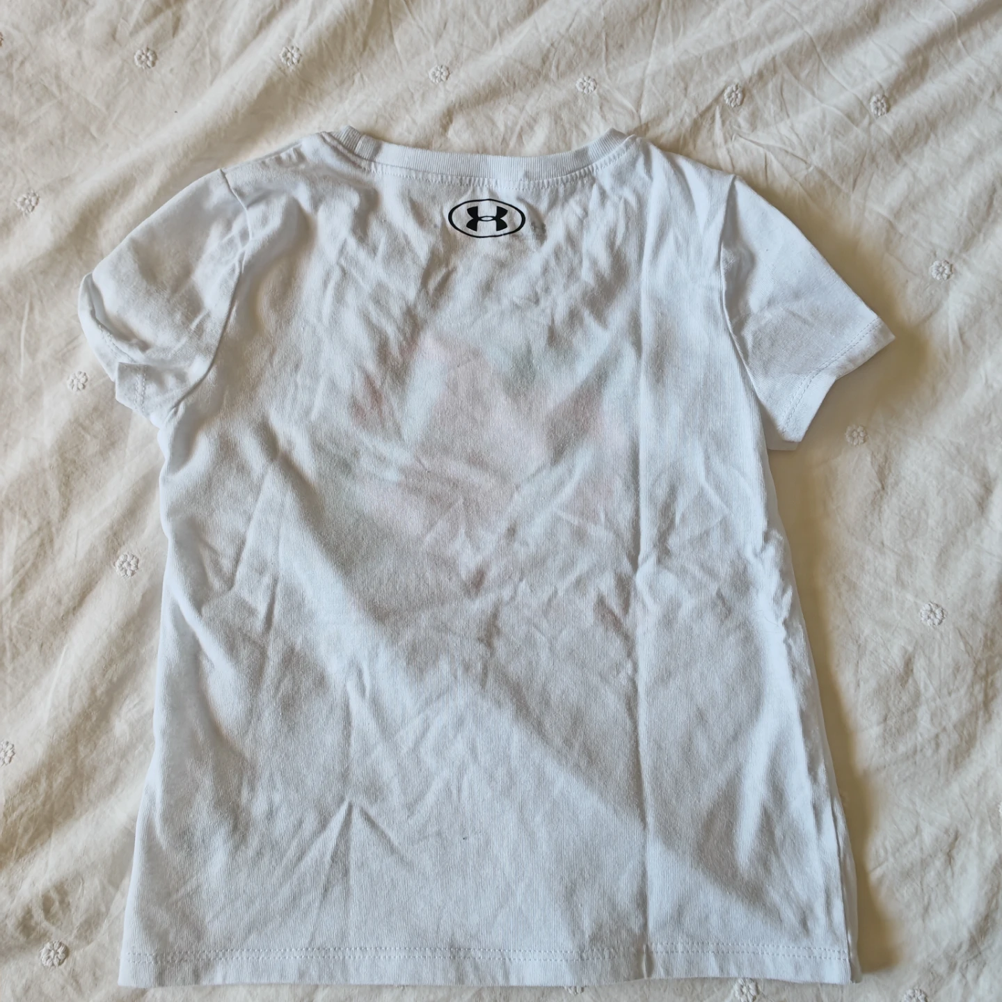 Under Armour Girls White Graphic T-Shirt Size 4 - photo 5