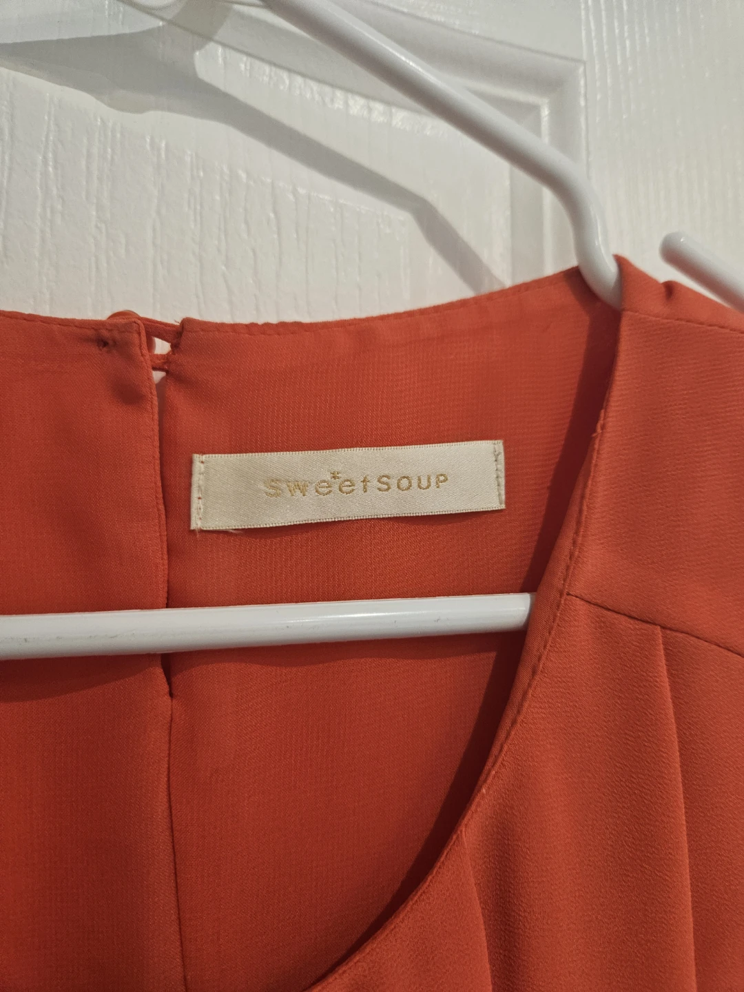 Sweet Soup Orange Sleeveless Blouse - photo 4