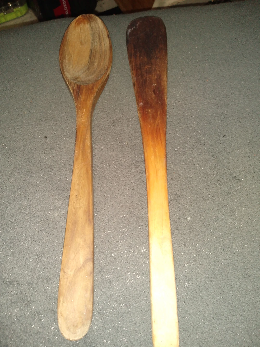 Antique mixing spoons
