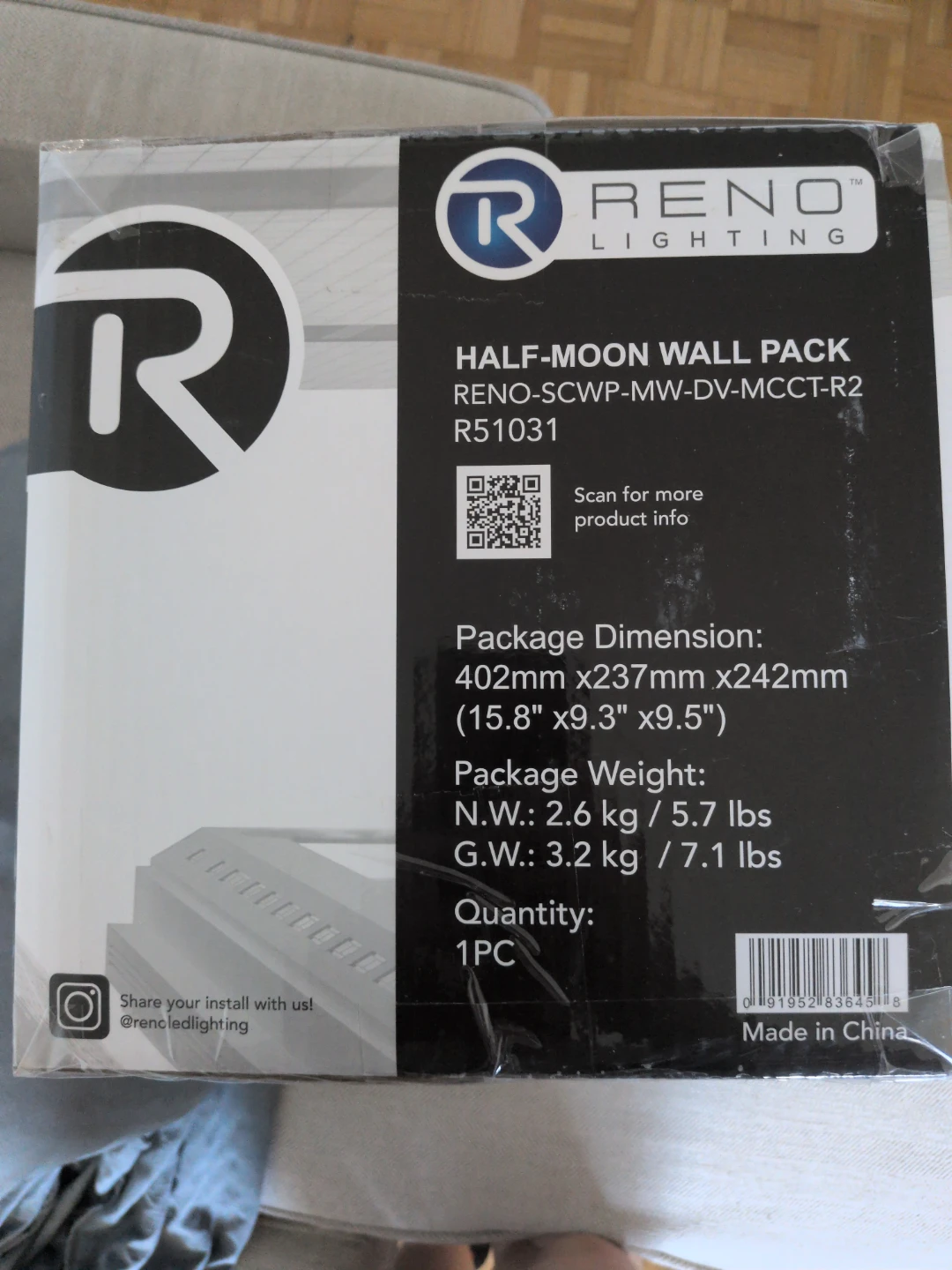 Reno Lighting Eclipse Series Half-Moon Wall Pack - photo 2
