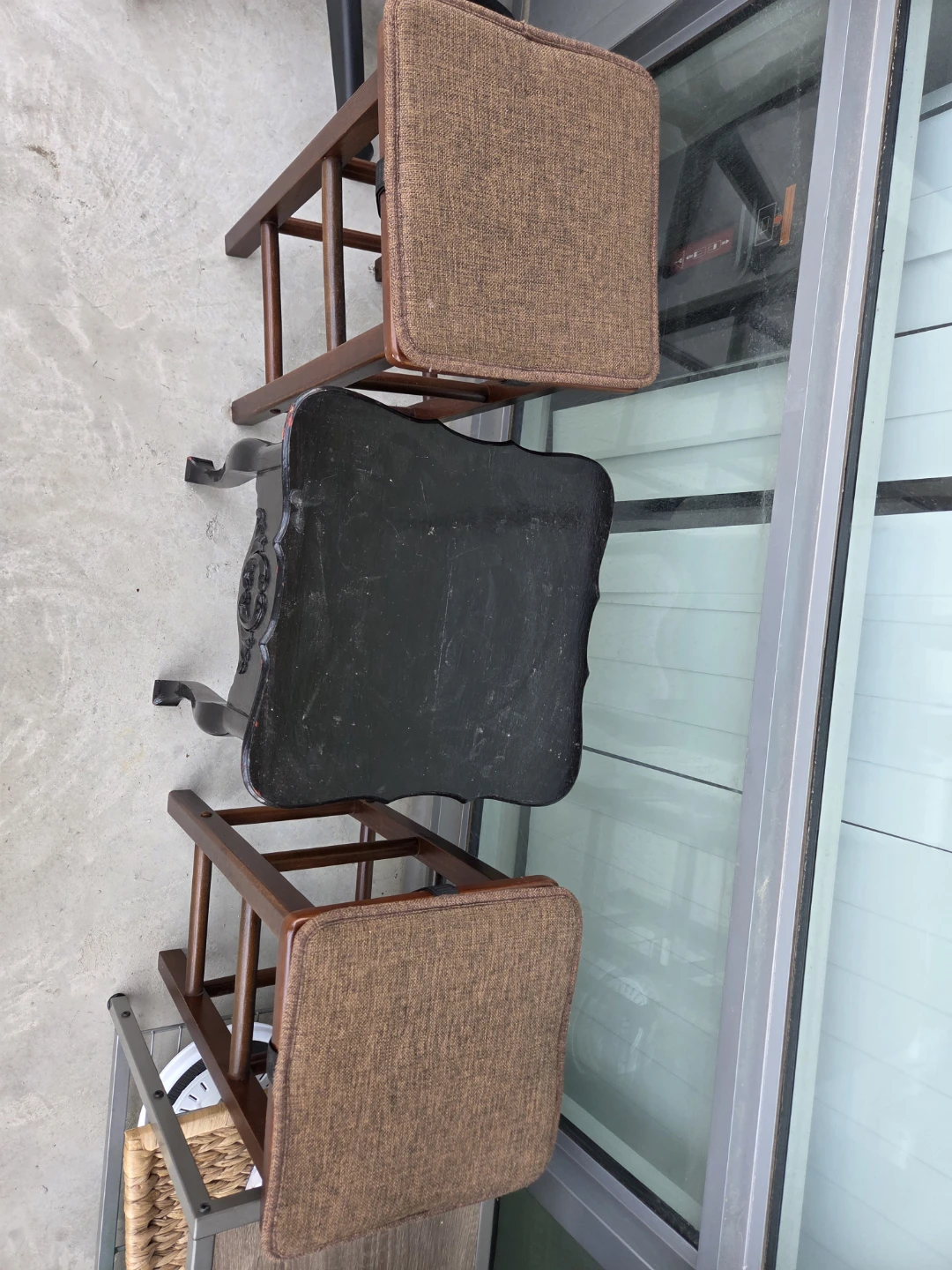 Vintage Black Side Table - photo 3