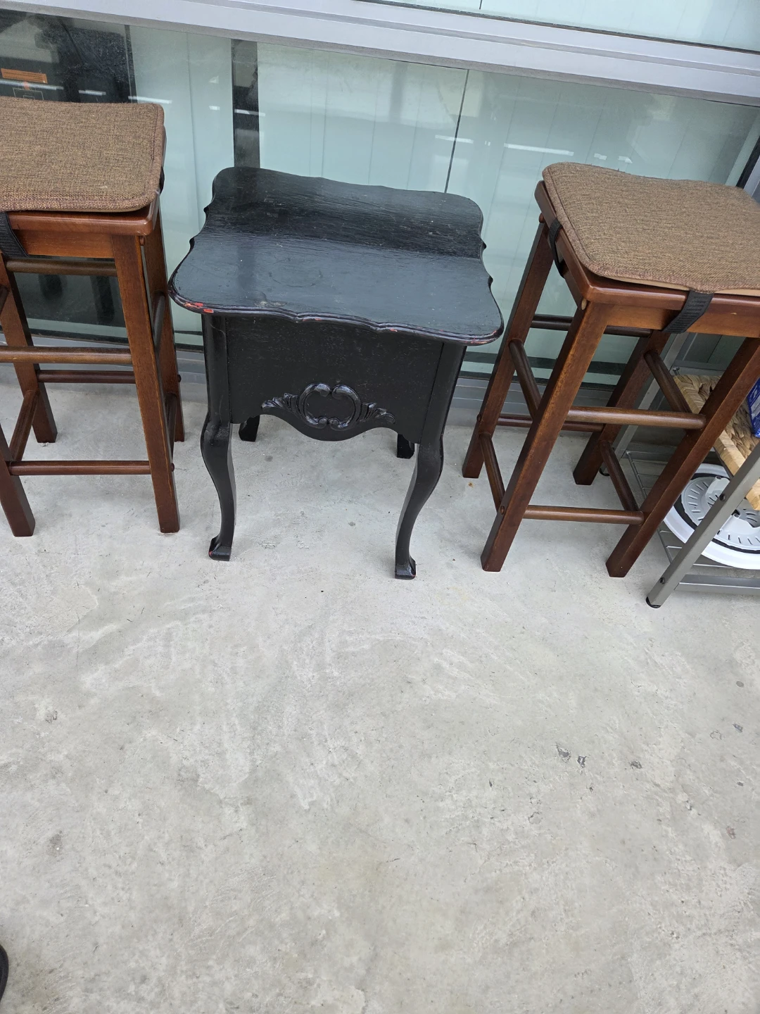 Vintage Black Side Table - photo 4