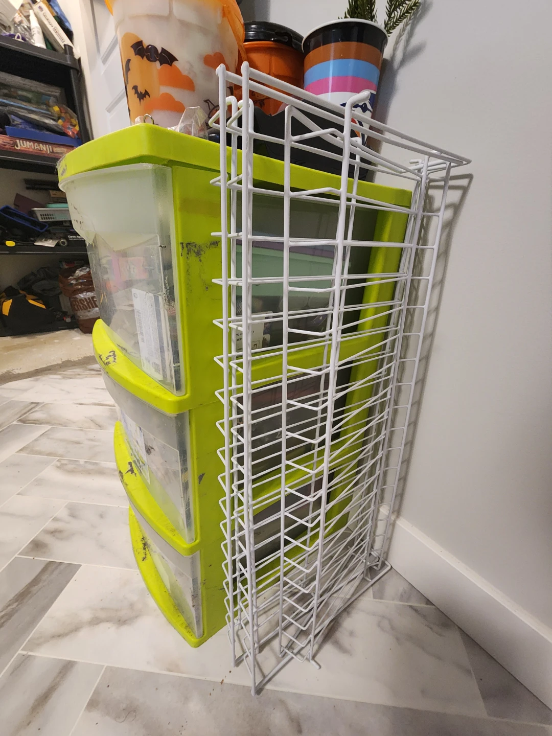 White Wire Rack shoes rack