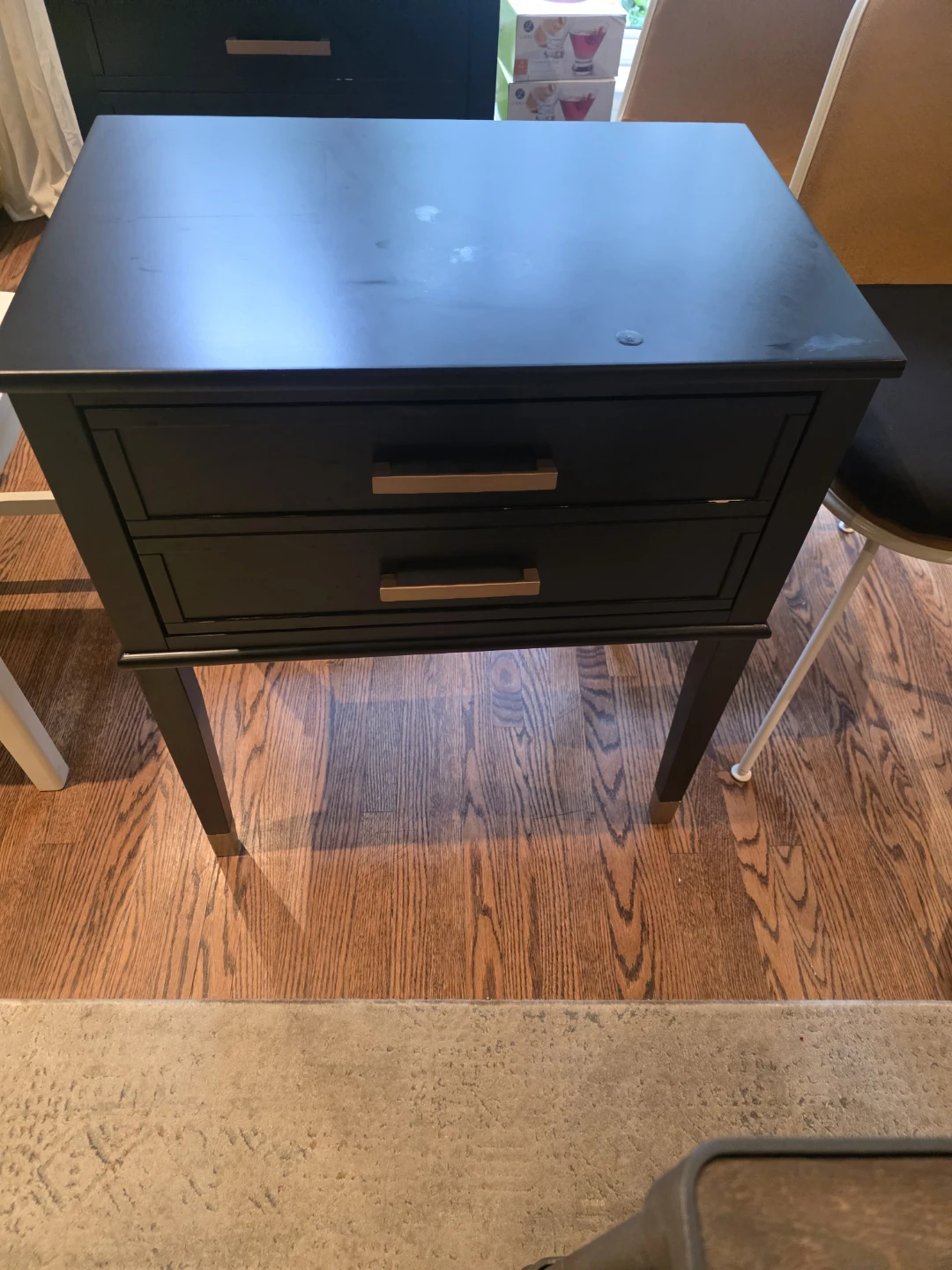 Modern Black Bedroom Set – Dresser + 2 Matching Nightstands - photo 3