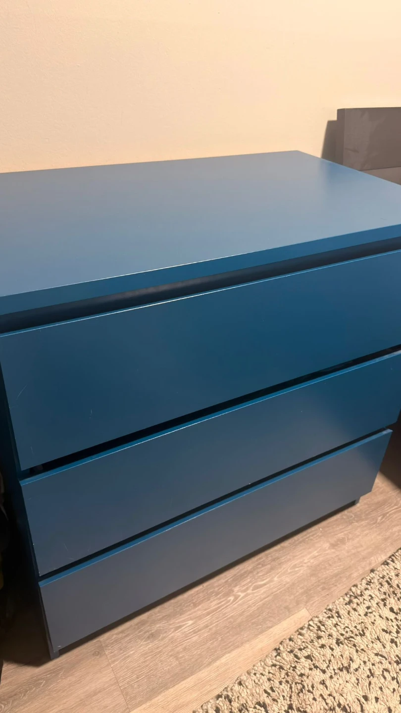 IKEA Blue 3-Drawer Dresser