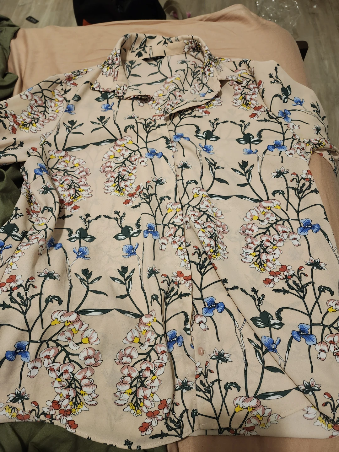 Floral Print Button-Up Shirt