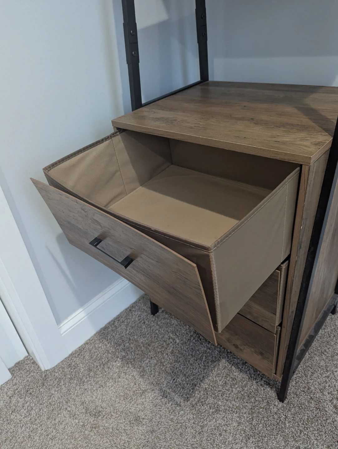 MOVING SALE: Tall Ladder Bookshelf with 3 Drawers - photo 2
