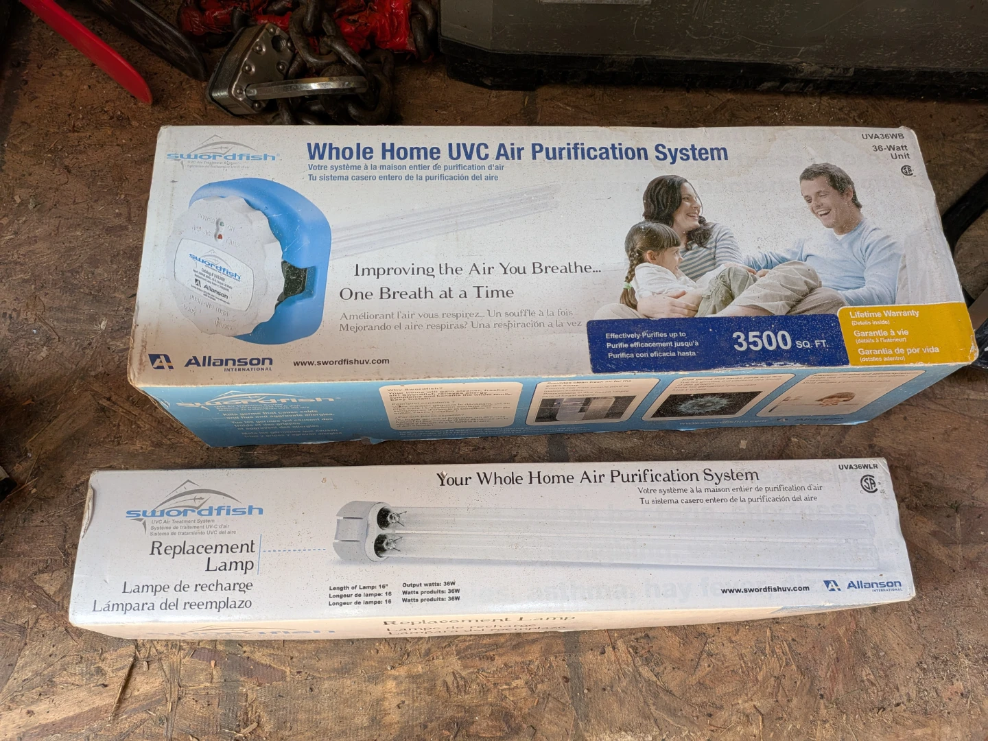 Swordfish Whole Home UVC Air Purification System UVA36WB