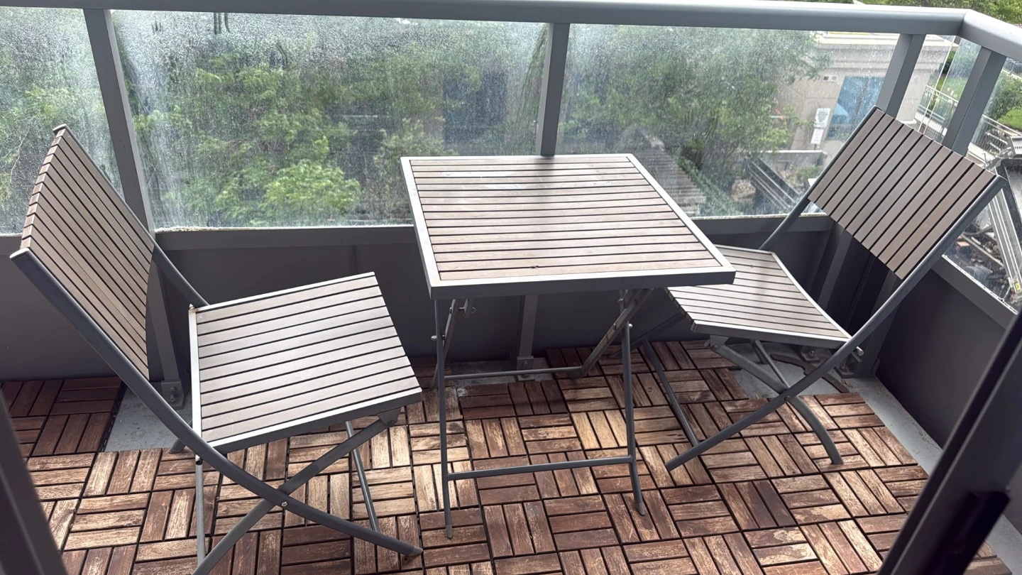 Folding Patio Table and Chairs Set