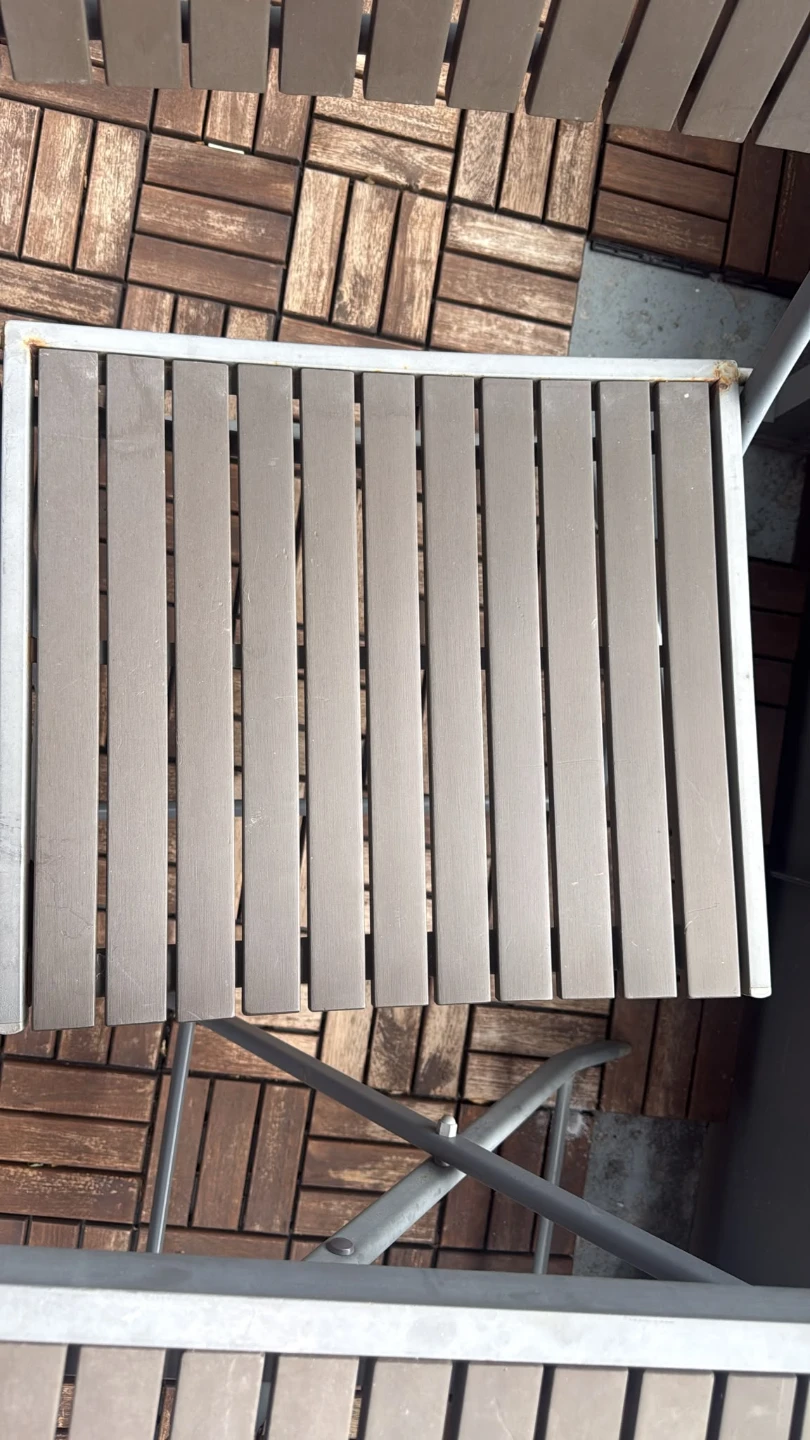 Folding Patio Table and Chairs Set - photo 3