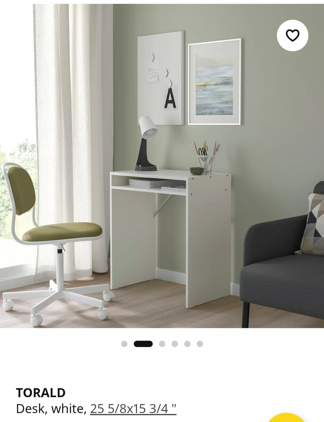 FREE Ikea White TORALD Desk - photo 4
