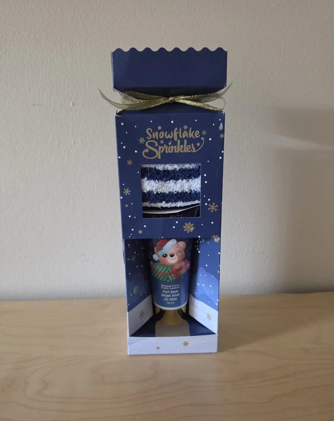Snowflake Sprinkles Foot Care Set with Socks and Balm