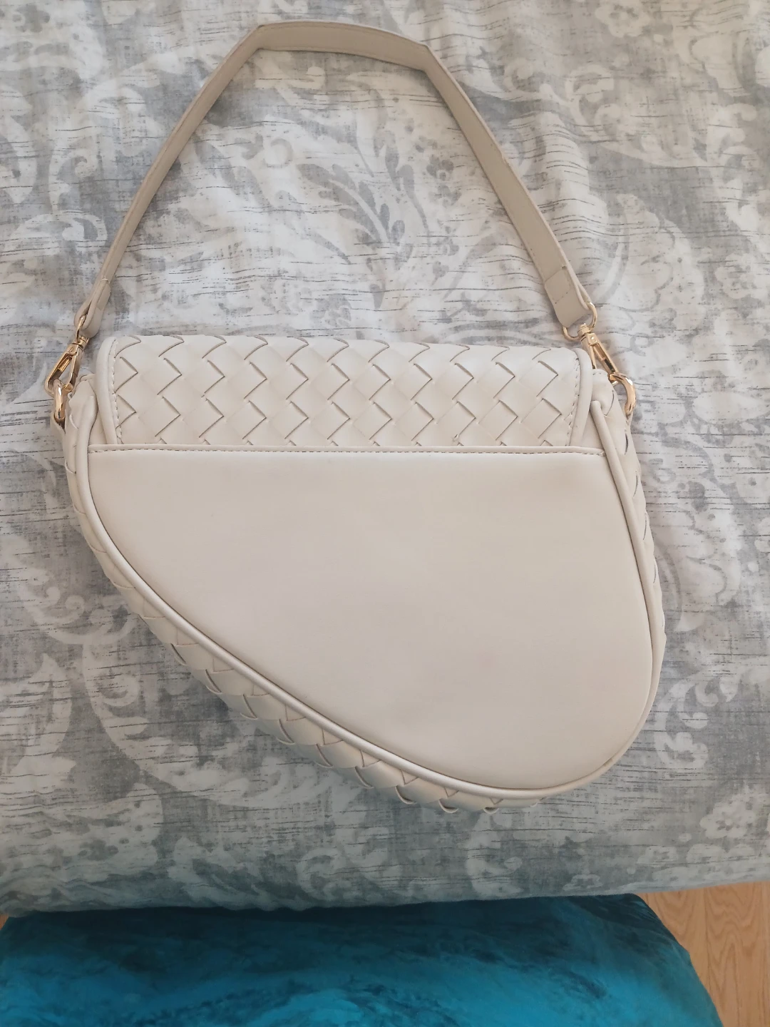 Cream Woven Saddle Bag - photo 2