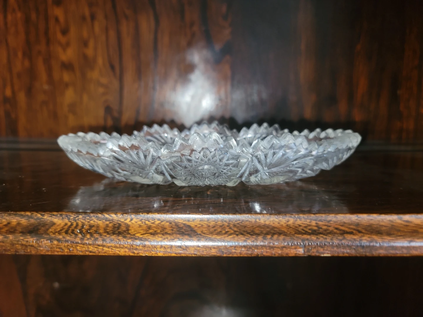 Cut Crystal Glass Oval Serving Dish - photo 2