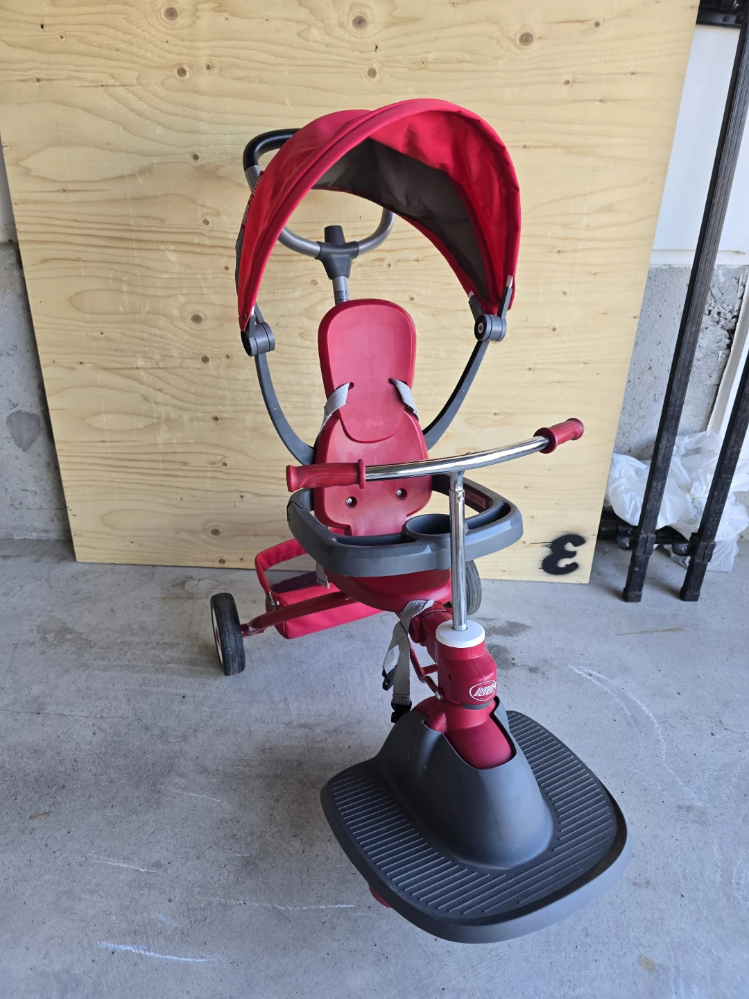 Red Radio Flyer Tricycle with Canopy