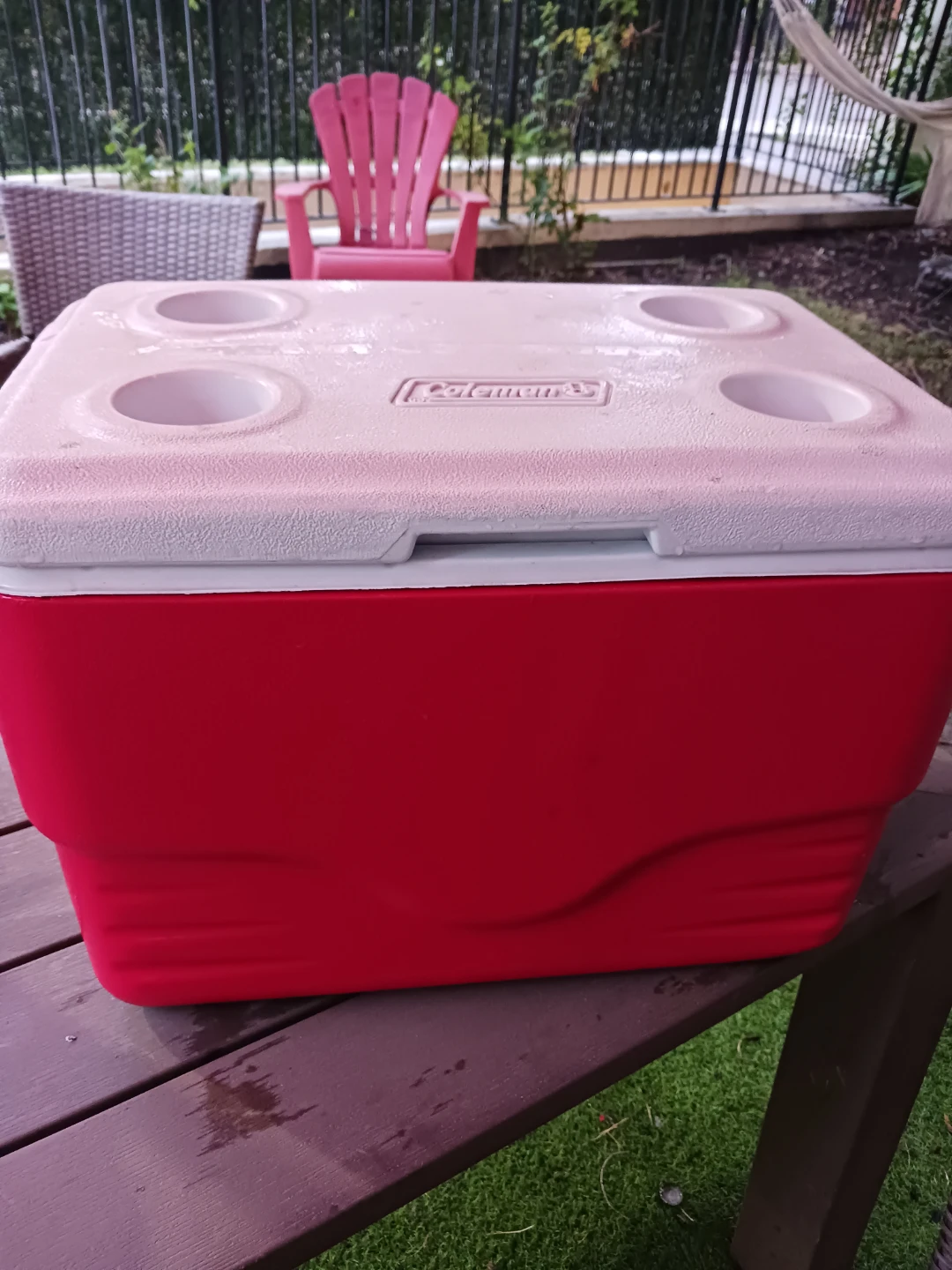 Coleman Cooler with Cup Holders