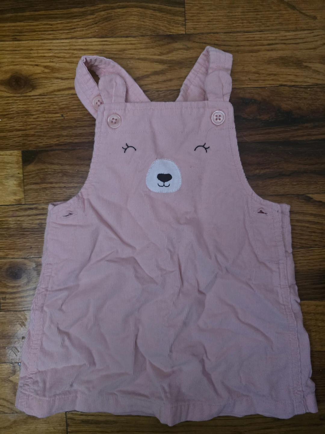 Pink Corduroy Bear Overall Dress - Just One You by Carter's - 9M