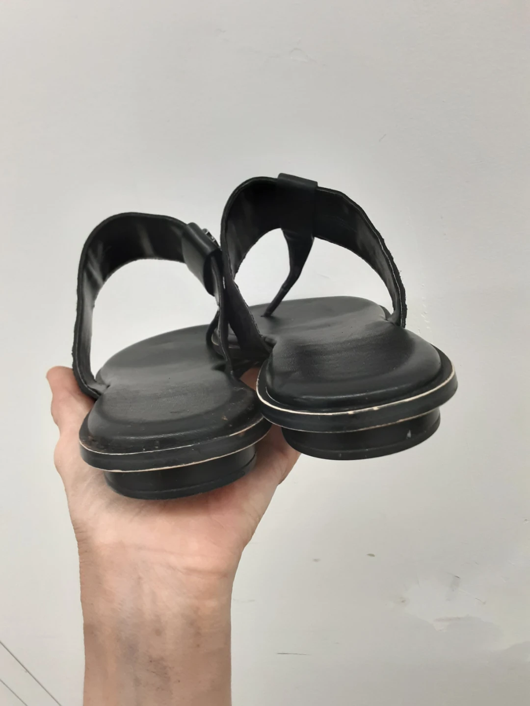 Michael Kors Black MK Logo Thong Sandals - photo 2