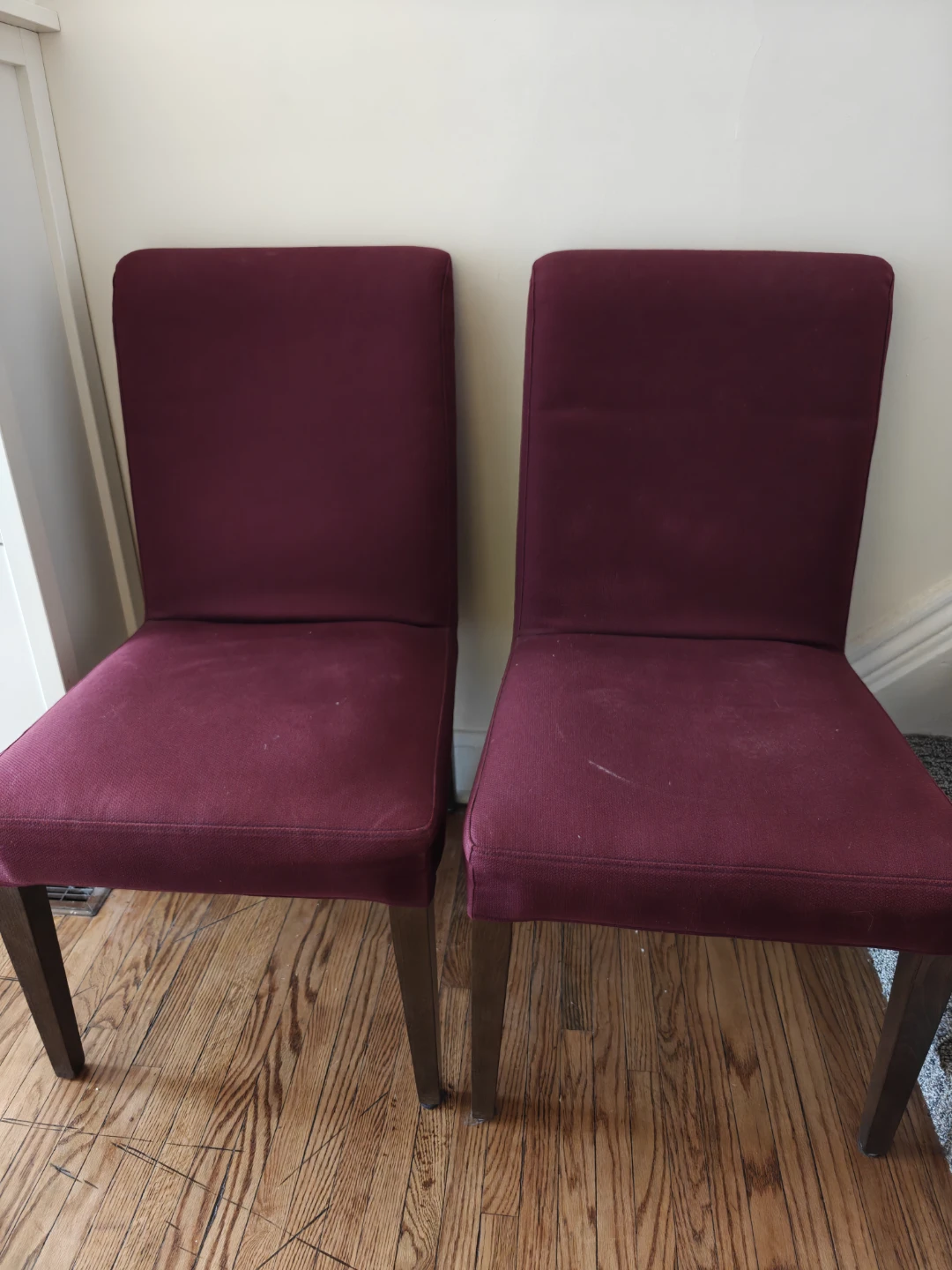 Set of 4 Eggplant IKEA Dining Chairs